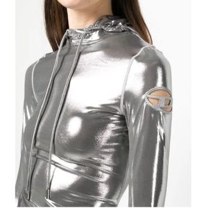 Diesel “T-Metal-L1” Onial drawstring hoodie